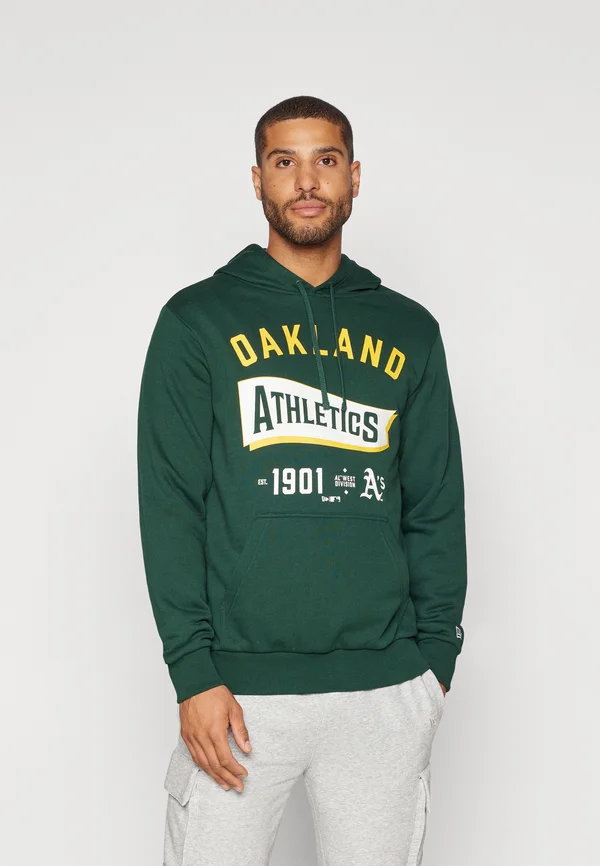 MLB OAKLAND ATHLETICS PENNANT GRAPHIC HOODIE - Vereinsmannschaften - dark green
