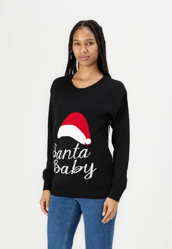 MLSANTA BABY - Strickpullover - black