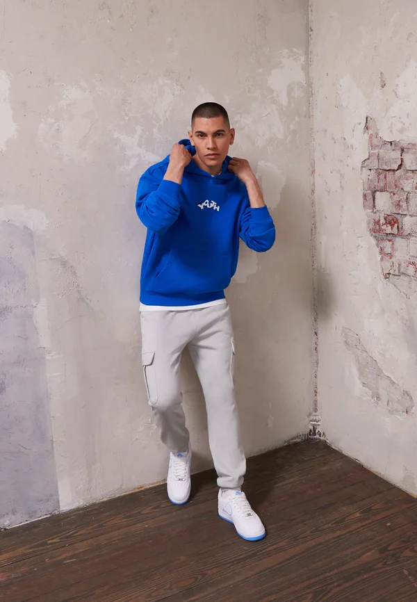 MÄNNER LY ''YOUTH'' - Kapuzenpullover - blue