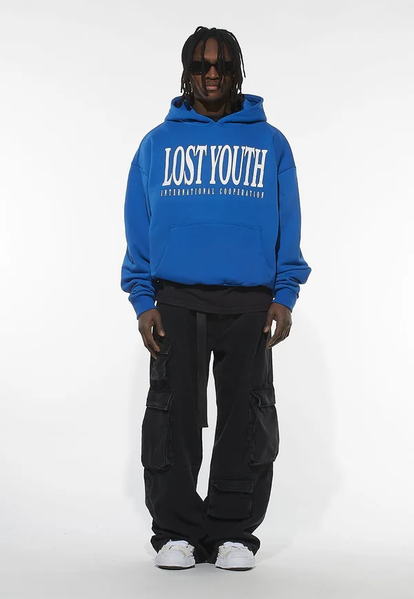 MÄNNER LY INTERNATIONAL - Kapuzenpullover - blue