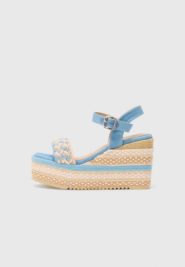 MOAANA - Keilsandalette - blue