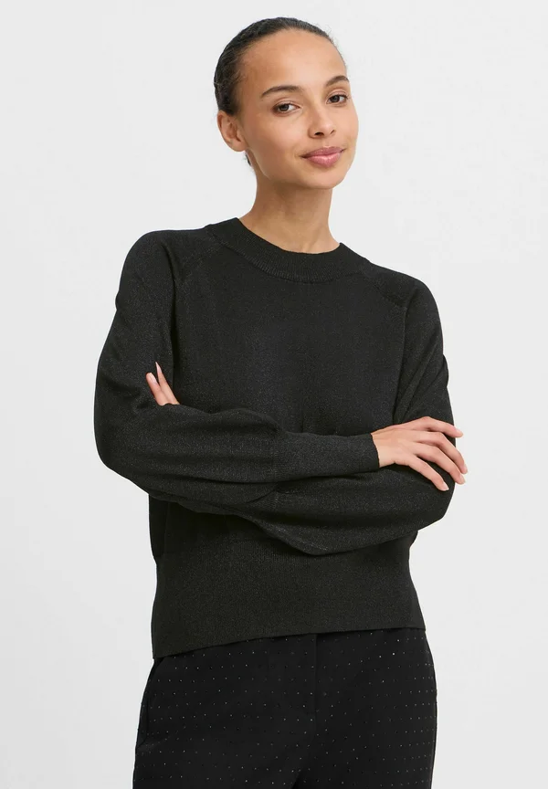MOBBE - Strickpullover - black mix