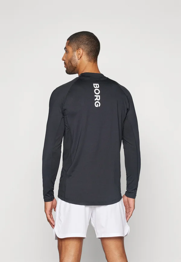 MOCK NECK - Langarmshirt - black beauty