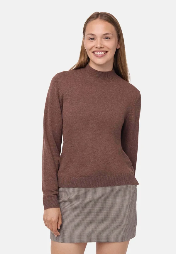MOCK NECK - Strickpullover - brown