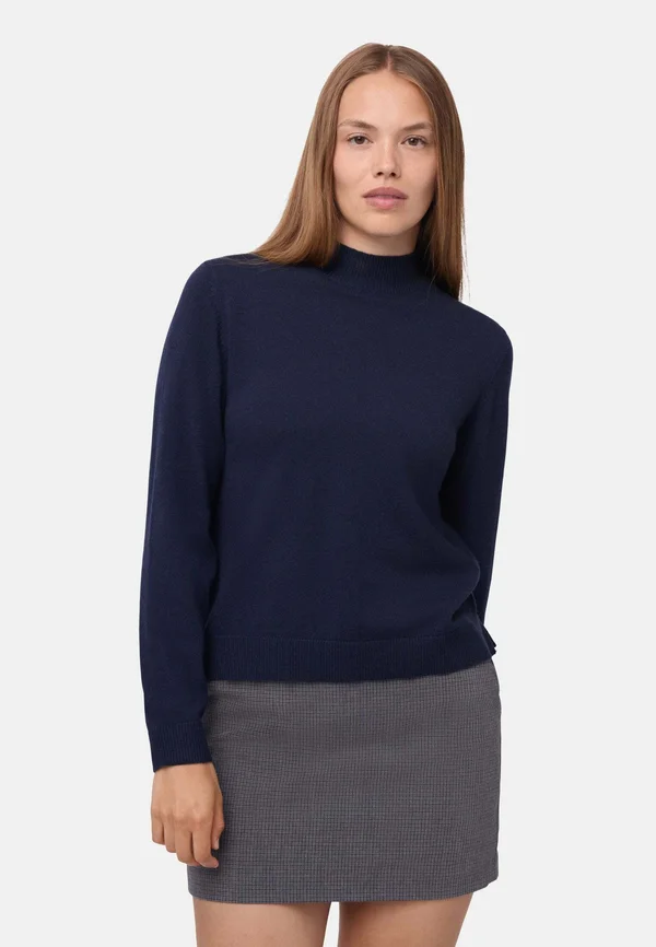MOCK NECK - Strickpullover - navy