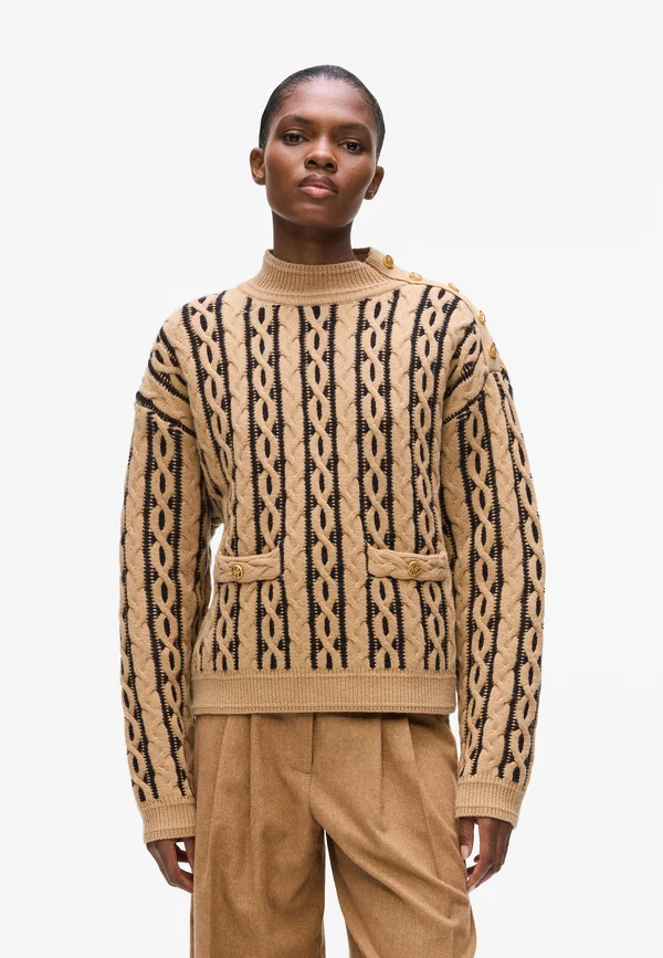 MOCK - Strickpullover - nougat