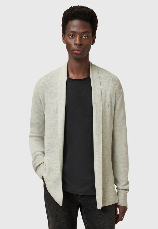 MODE OPEN CAR - Strickjacke - slate green