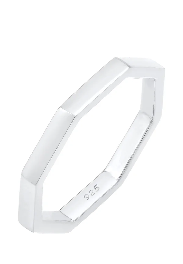 MODERN ANGLED - Ring - silver coloured