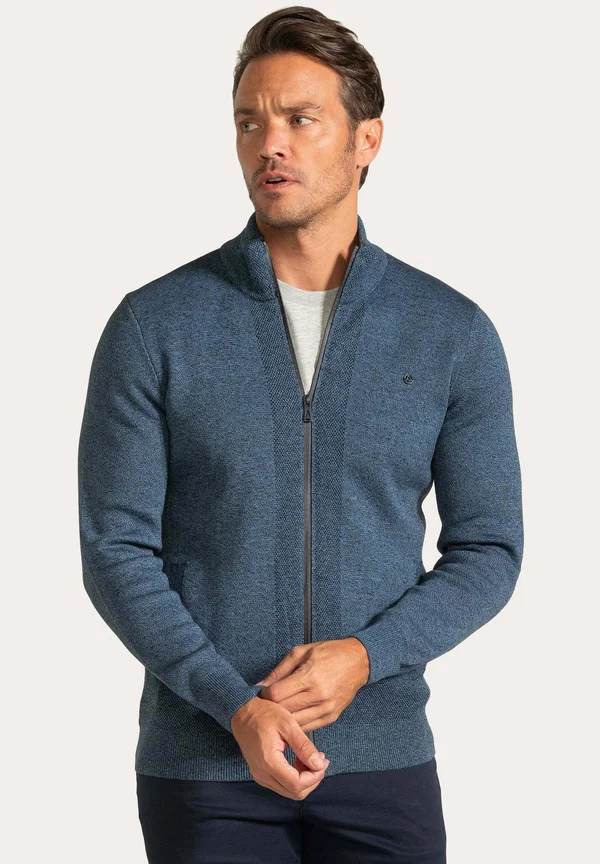 MODERN FIT MOLINE TYPE  - Strickjacke - denim navy