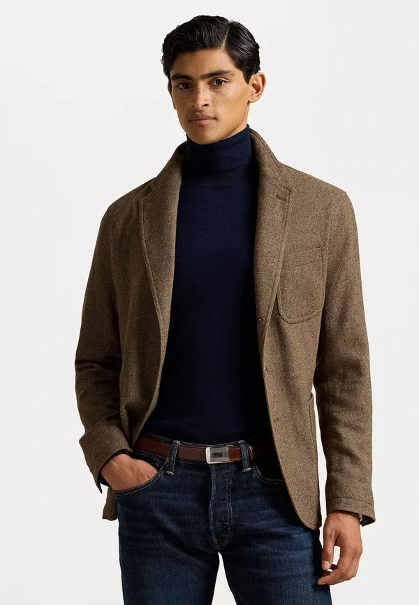 MODERN HERRINGBONE SPORT COAT - Sakko - brown/tan