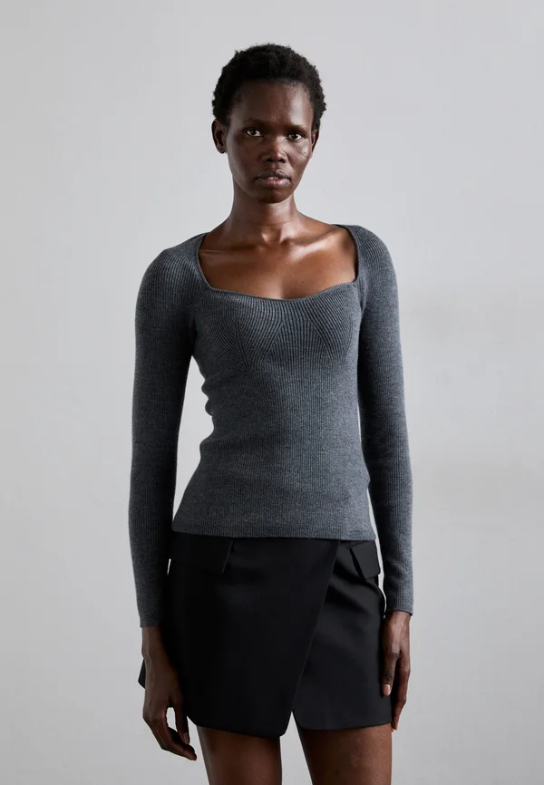 MOKY - Strickpullover - grey