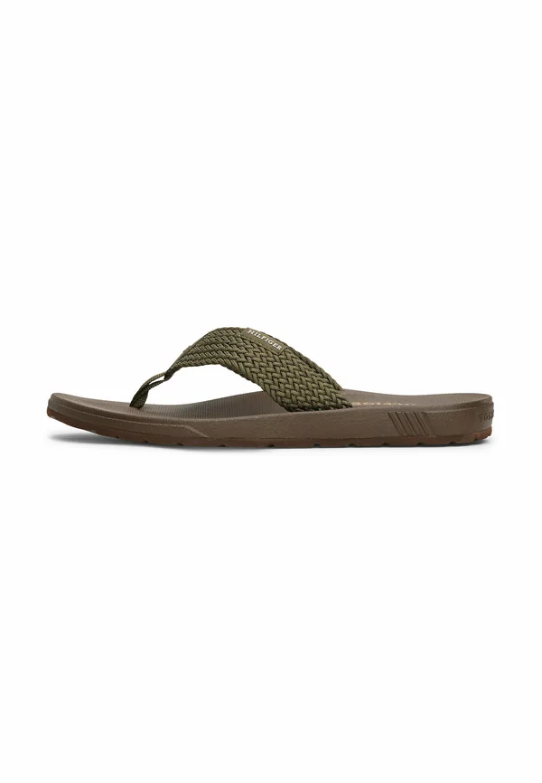 MOLDED WEB BEACH - Bade-Zehentrenner - army green