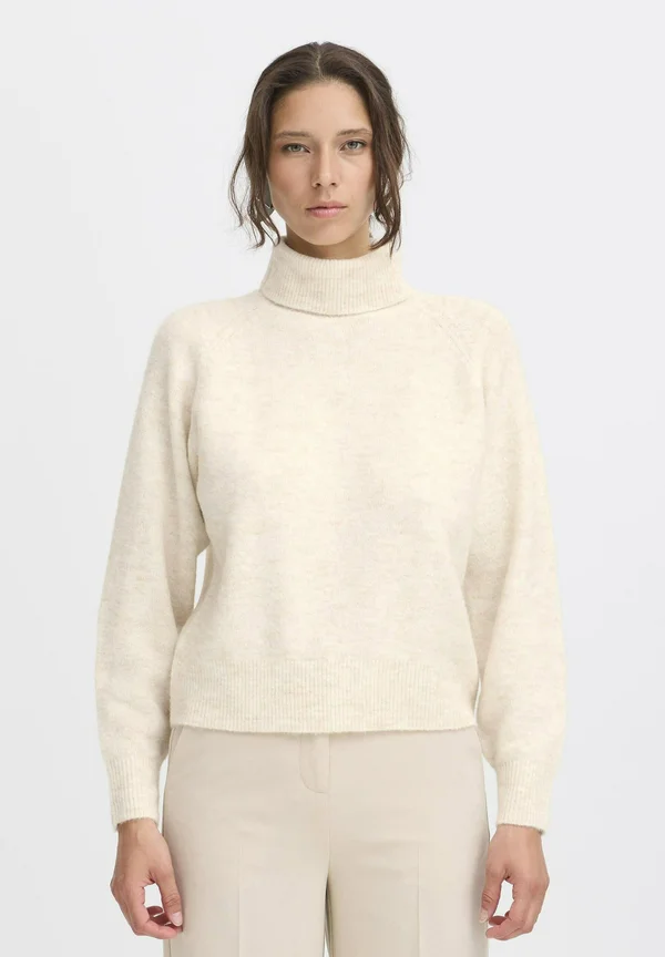 MONNA ROLLNECK - Strickpullover - birch melange