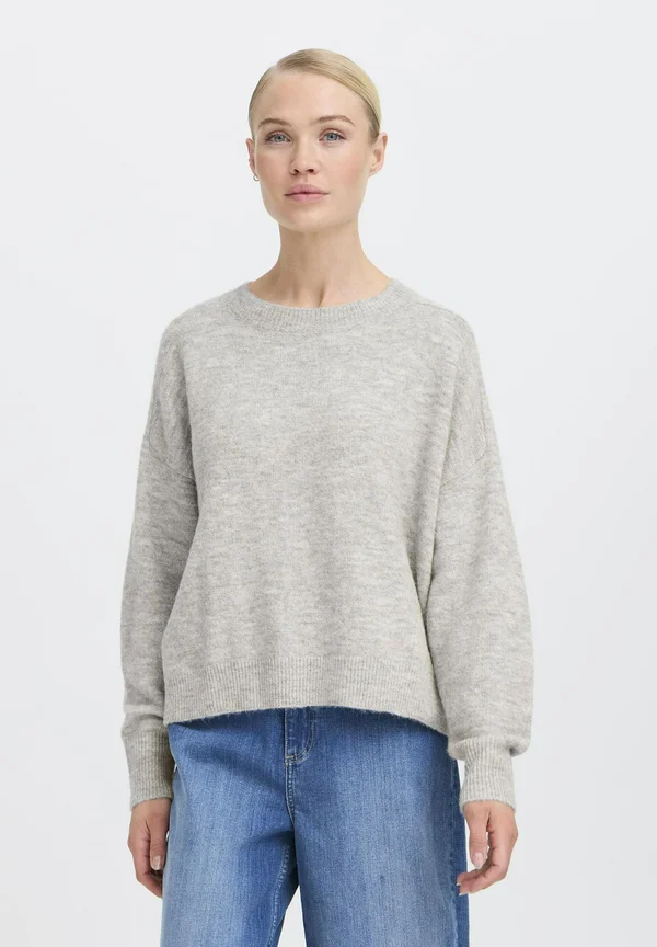 MONNA  - Strickpullover - mid grey melange