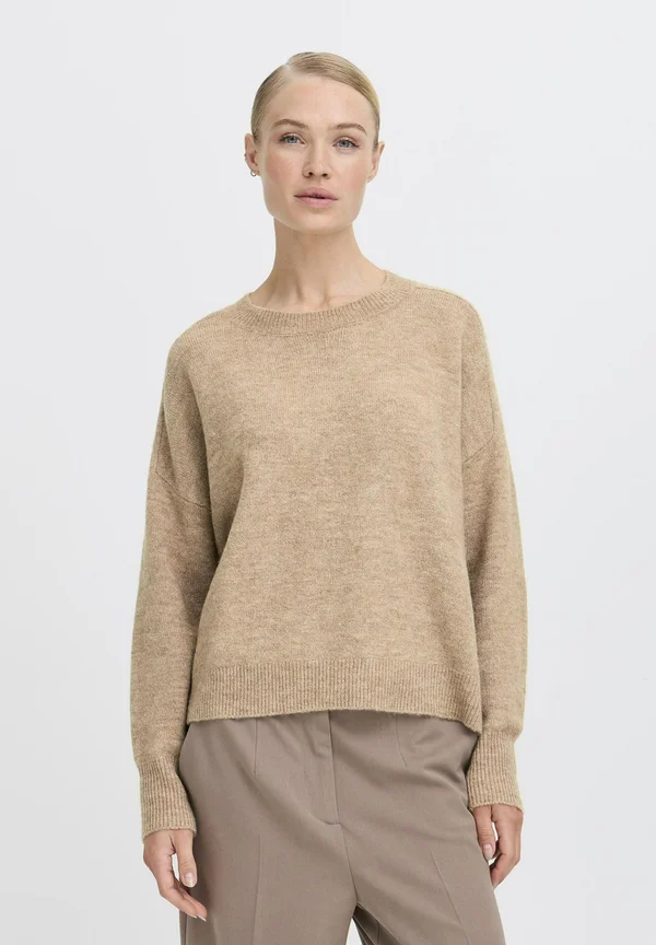 MONNA  - Strickpullover - walnut melange