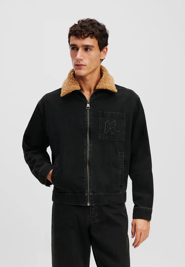 MONOGRAM  - Jeansjacke - washed grey denim