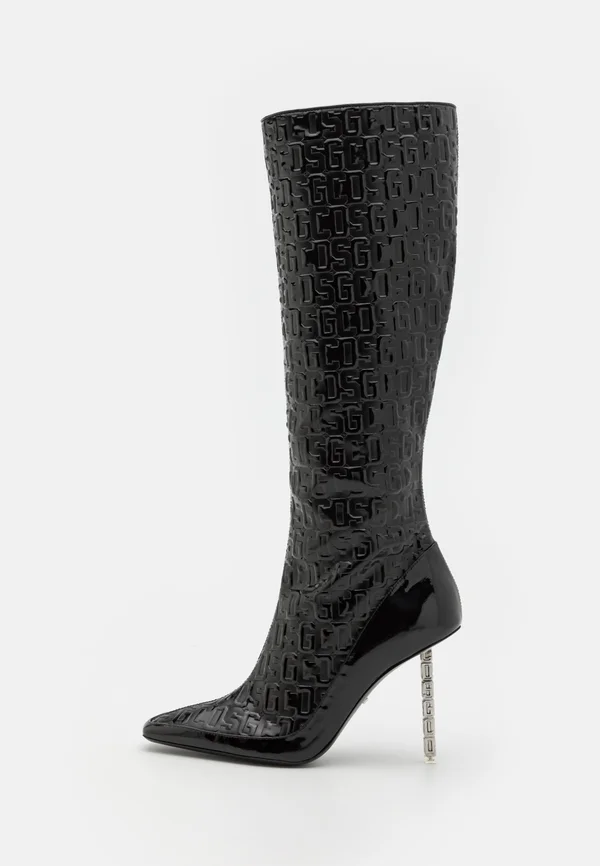MONOGRAM LOGO CHAIN BOOTS UNISEX - Stiefel - black