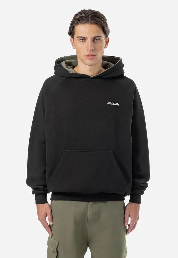 MOOLT BOXY - Sweatshirt - washed black/faded olive