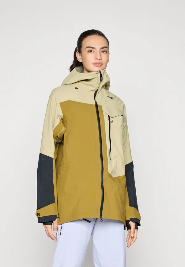 MOON PATROL JACKET  - Skijacke - gray green/brilliant olive/deep black