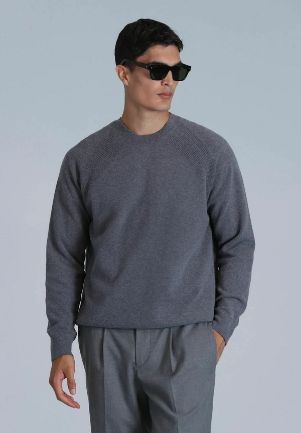 MOON - Strickpullover - grau