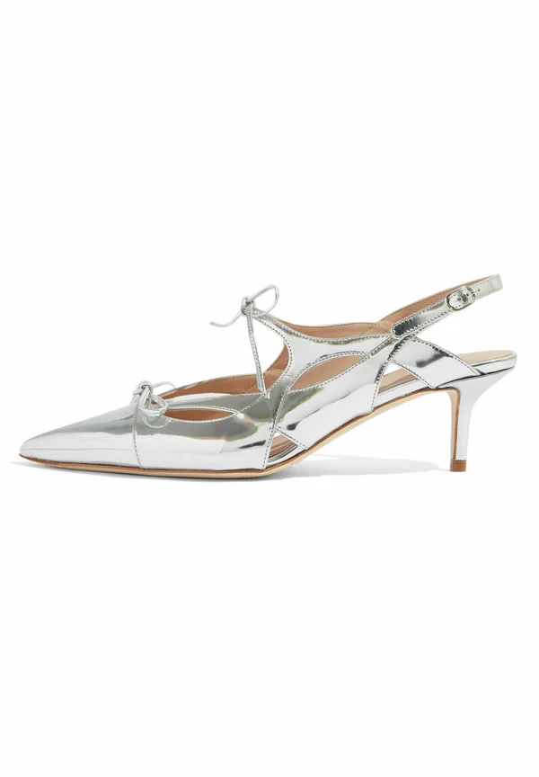 MOONLIGHT - Pumps - silver laminated calf