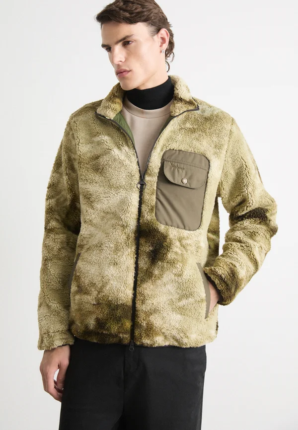 MOOR TIE DYE JACKET - Fleecejacke - khaki