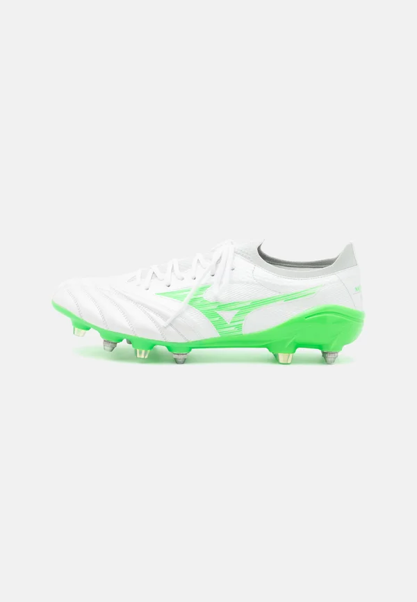 MORELIA NEO IV Β ELITE - Fußballschuh Stollen - white/neon green/cool gray
