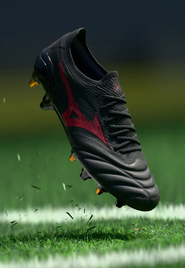 MORELIA NEO IV Β ELITE MIX UNISEX - Fußballschuhe für weichen Untergrund - black/morelia 40th red