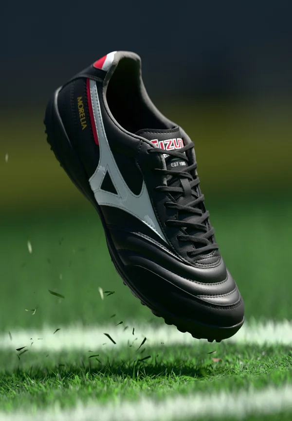 MORELIA SALA PRO TF UNISEX - Fußballschuhe Kunstrasen - black/white/chinese red