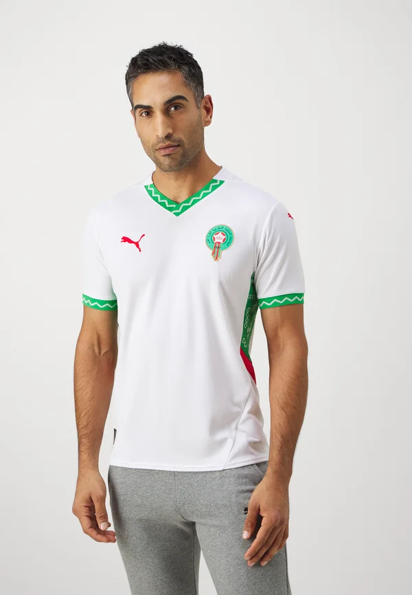 MOROCCO FRMF AWAY JERSEY REPLICA - Fußball-Trikot - puma white-fast green-puma red