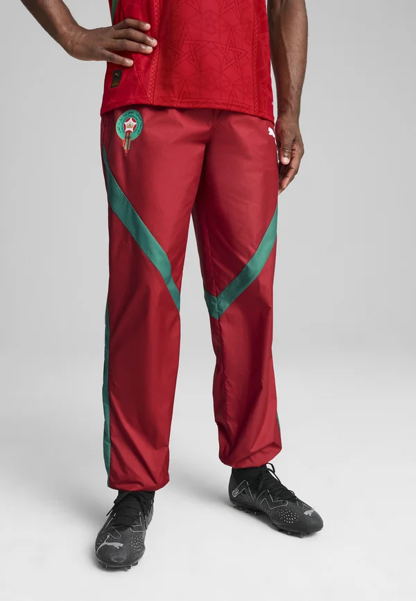 MOROCCO FRMF PREMATCH WOVEN PANT - Jogginghose - intense red archive green