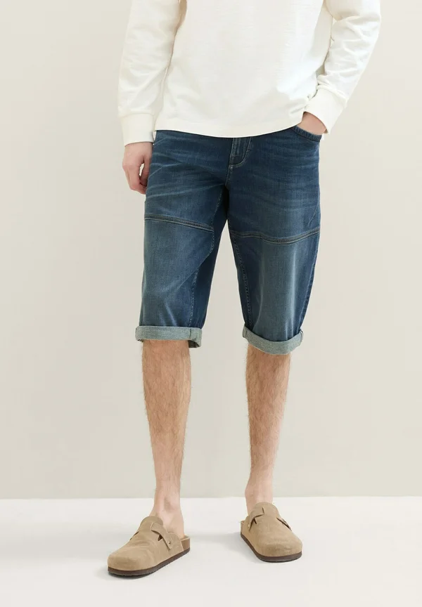 MORRIS - Jeans Shorts - tinted blue denim