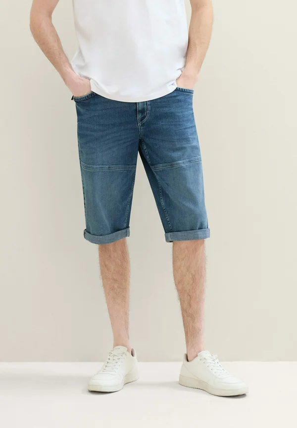 MORRIS - Jeans Shorts - used light stone blue