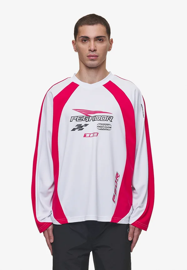 MOSCO - Langarmshirt - white,virtual pink