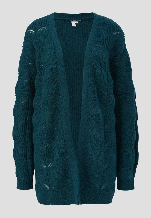 À MOTIF TORSADÉ - Strickjacke - petrol