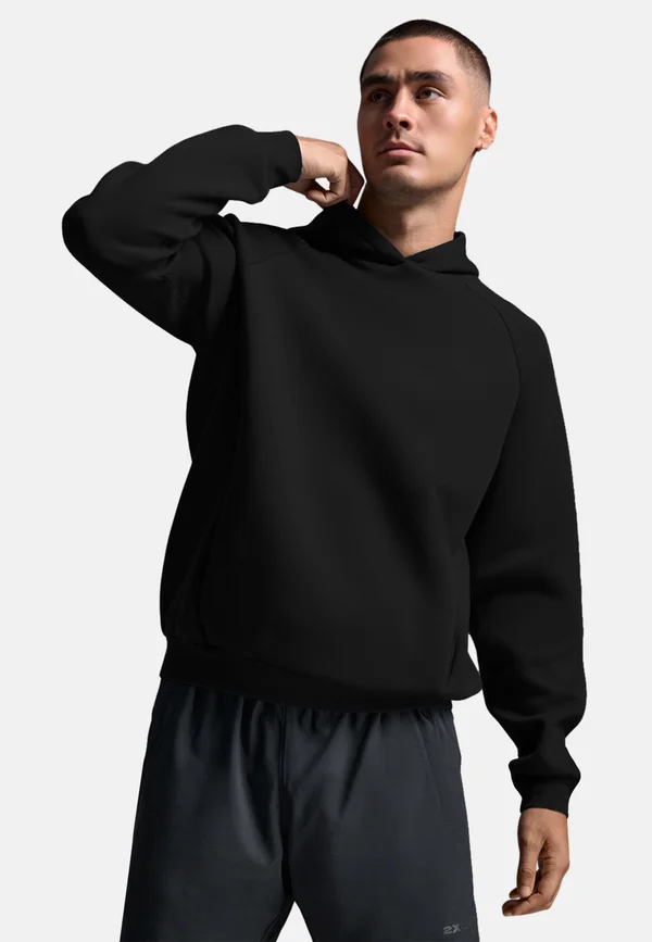MOTION SMOOTH SPACER - Kapuzenpullover - black-black