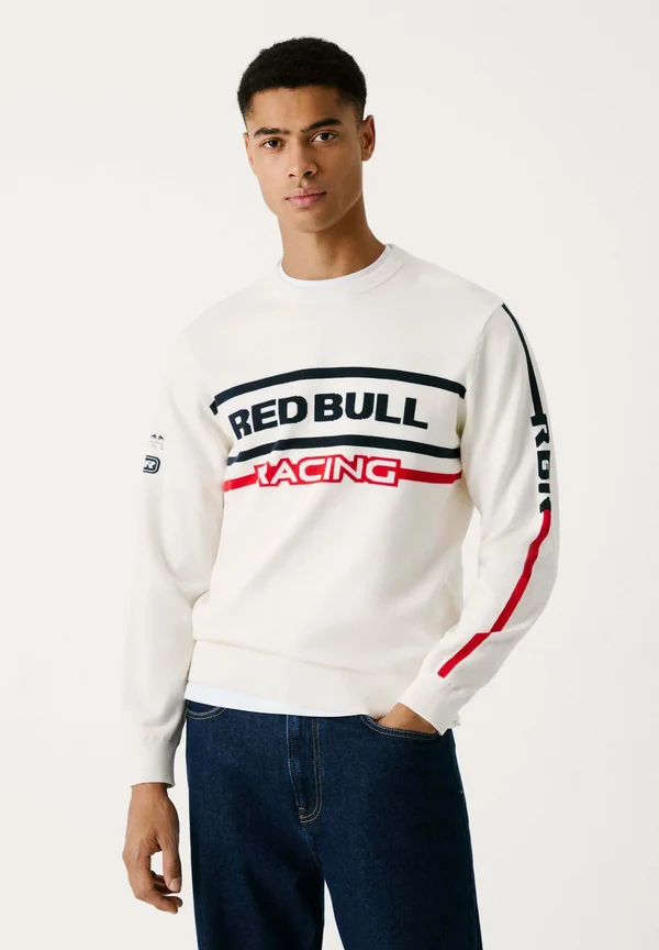 MOTO CREW - Strickpullover - off white