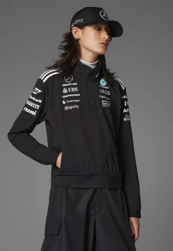 MOTORSPORT TEAM MERCEDES AMG PETRONAS F1 - Langarmshirt - black   white