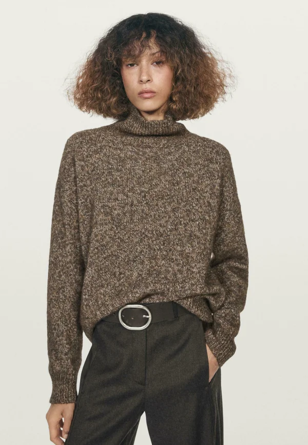 MOULINÉ AND TURTLENECK - Strickpullover - dark brown