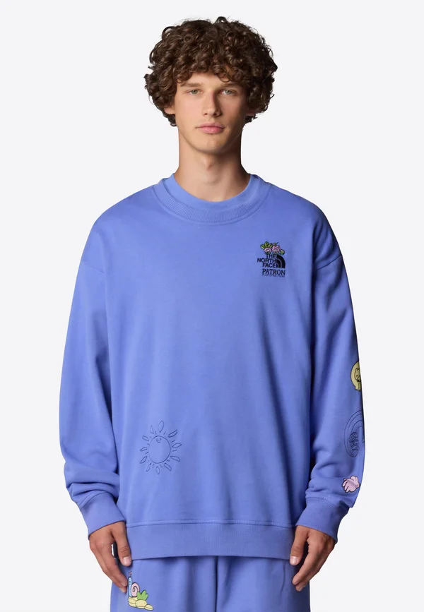 MOUNTAIN CLEANUP OVERSIZED CREW - Sweatshirt - virtual blue