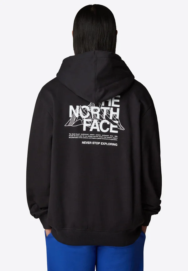 MOUNTAIN SKETCH  - Kapuzenpullover - tnf black tnf white