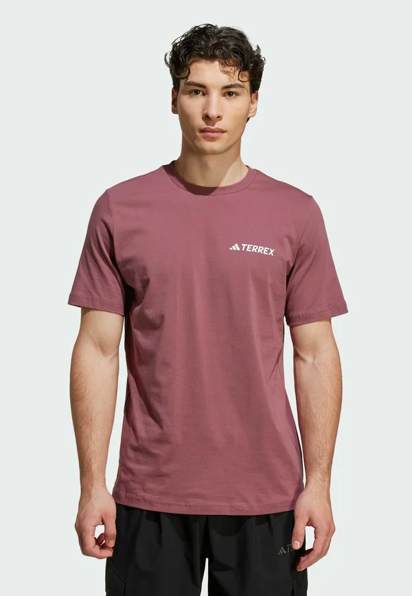 MOUNTAIN - T-Shirt print - burgundy