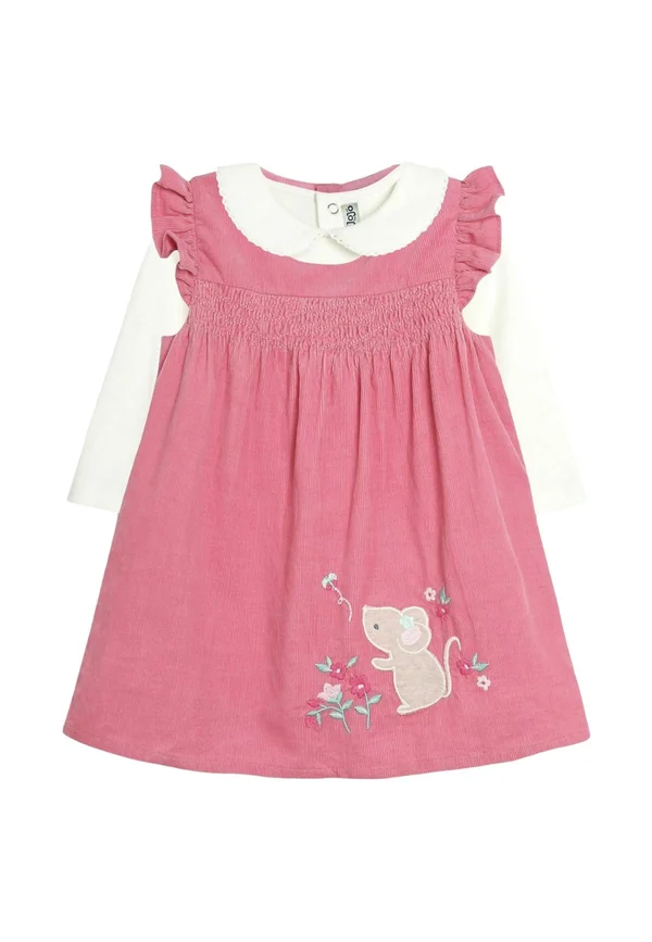 MOUSE APPLIQUÉ SET REGULAR FIT - Body - pink