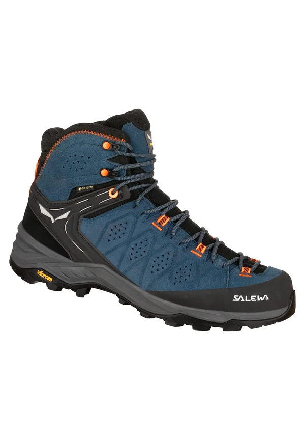 MS ALP TRAINER 2 MID GORE TEX - Hikingschuh - dark denim/fluo orange