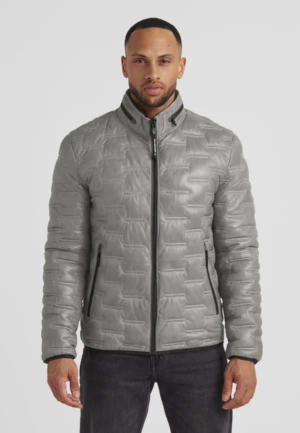 MSAversa - Lederjacke - hellgrau