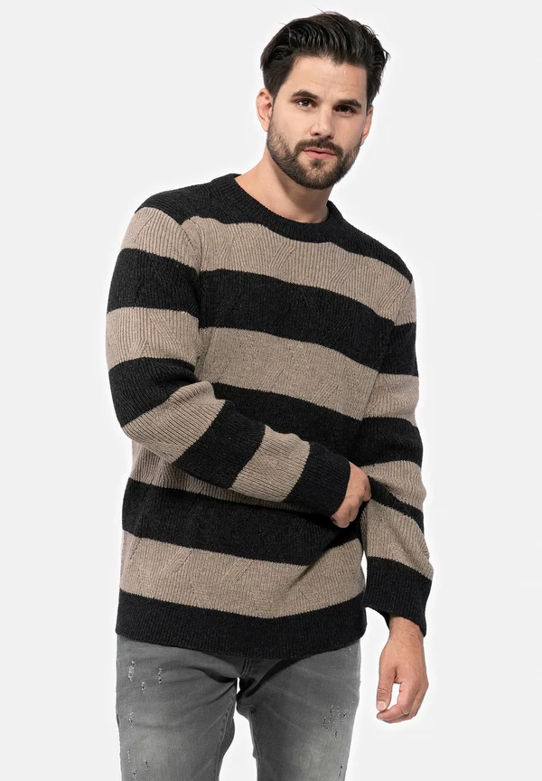 MST HARRY - Strickpullover - beige-anthra