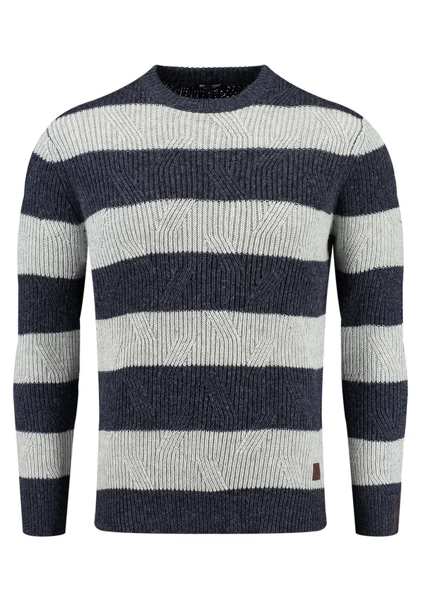 MST HARRY - Strickpullover - navy-silver