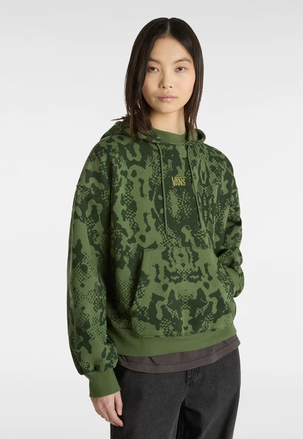 MTE KENNETT PRINTED  - Kapuzenpullover - dark olive