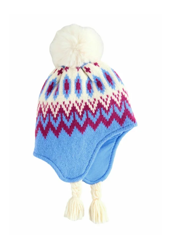 Mütze - blue fairisle