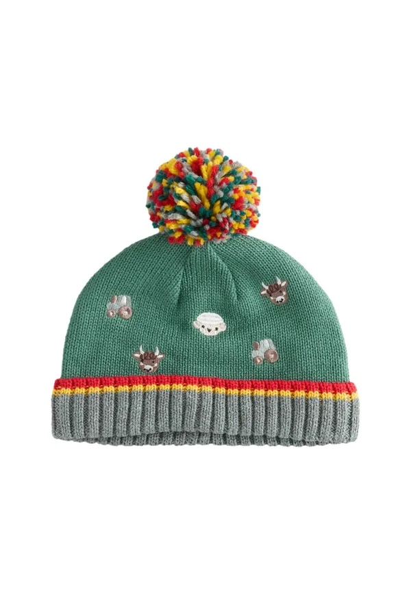 Mütze - blue farmyard